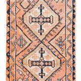 3x13 Faded Orange Vintage Runner Rug, 87x383Cm SK 23482
