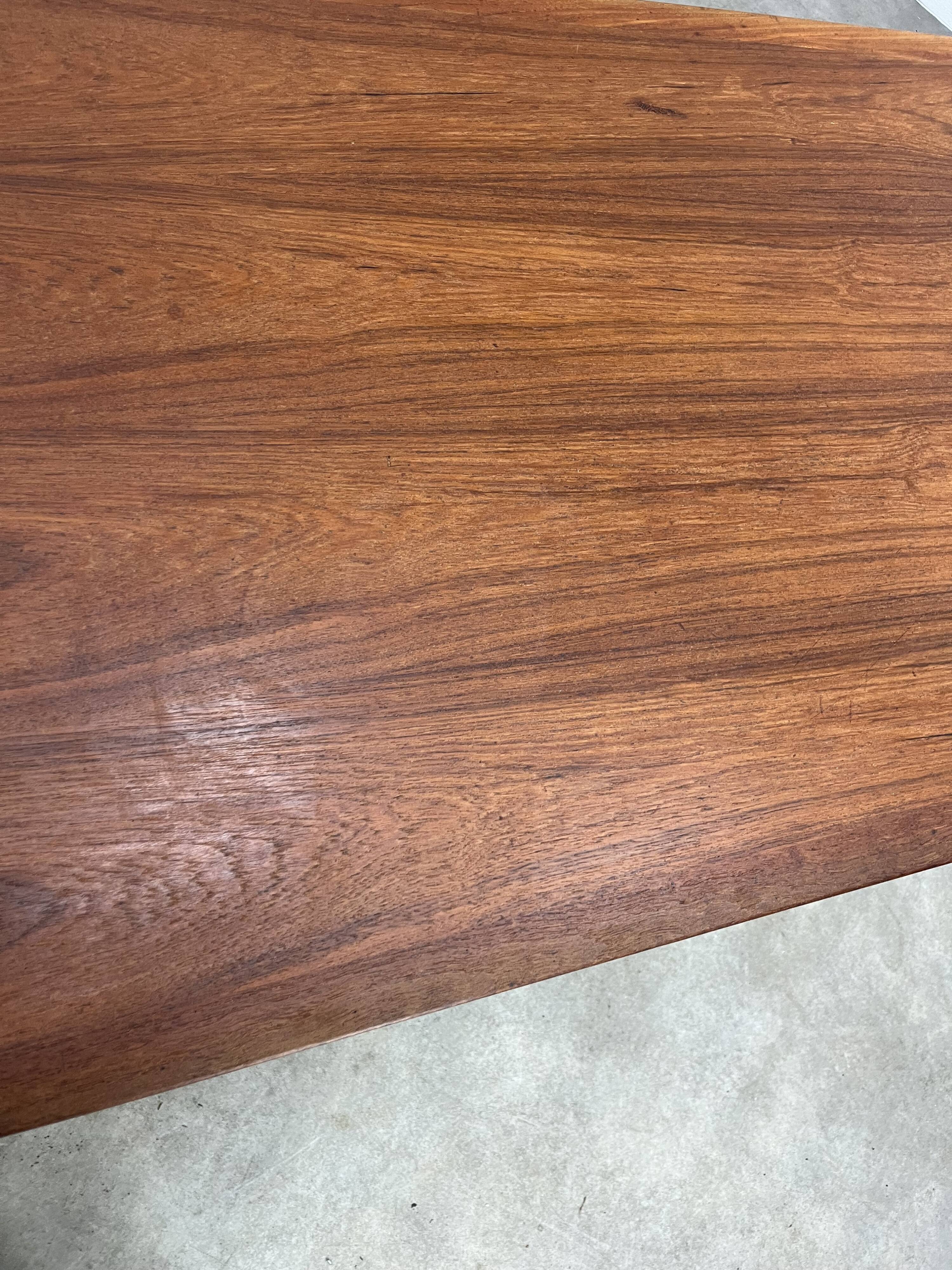 Scandinavian double-sided desk, teak, 1960s