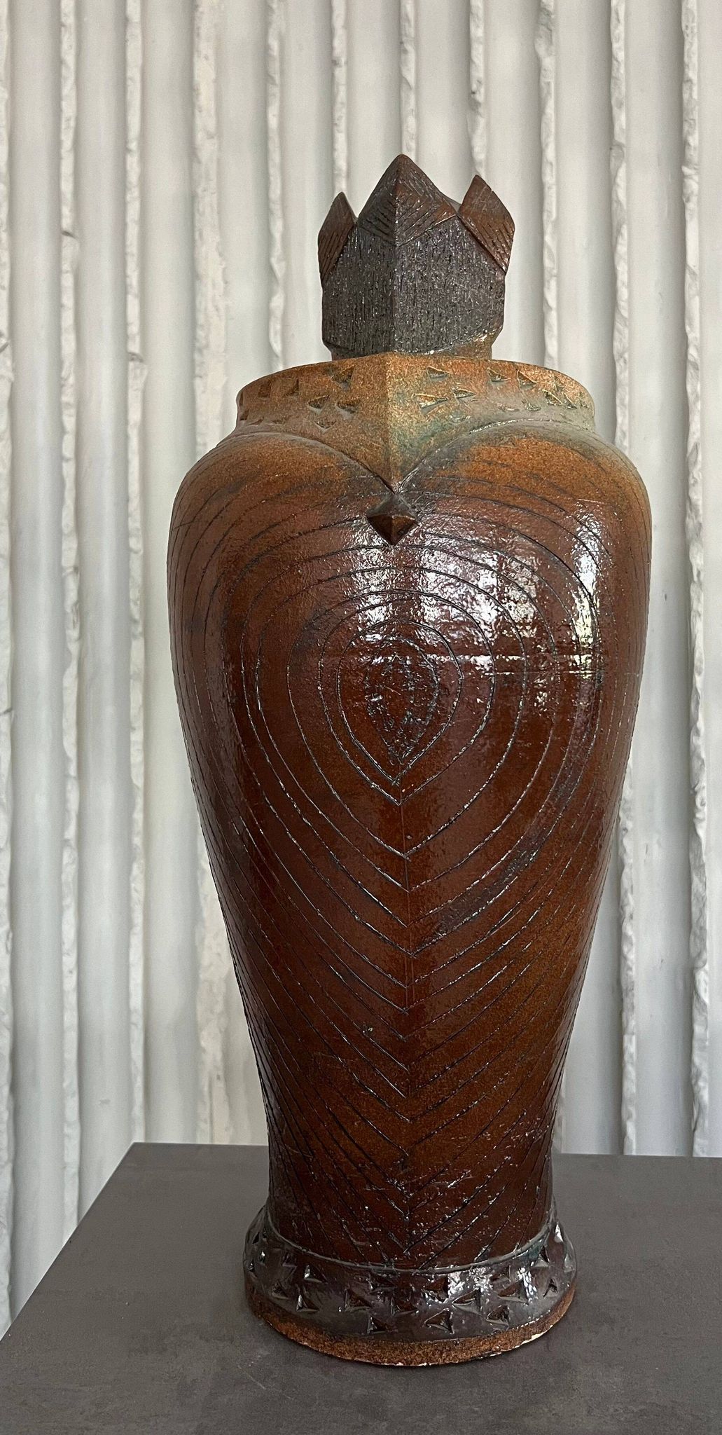 XXL (40-80cm) ceramic chess set by Maria Kenarova