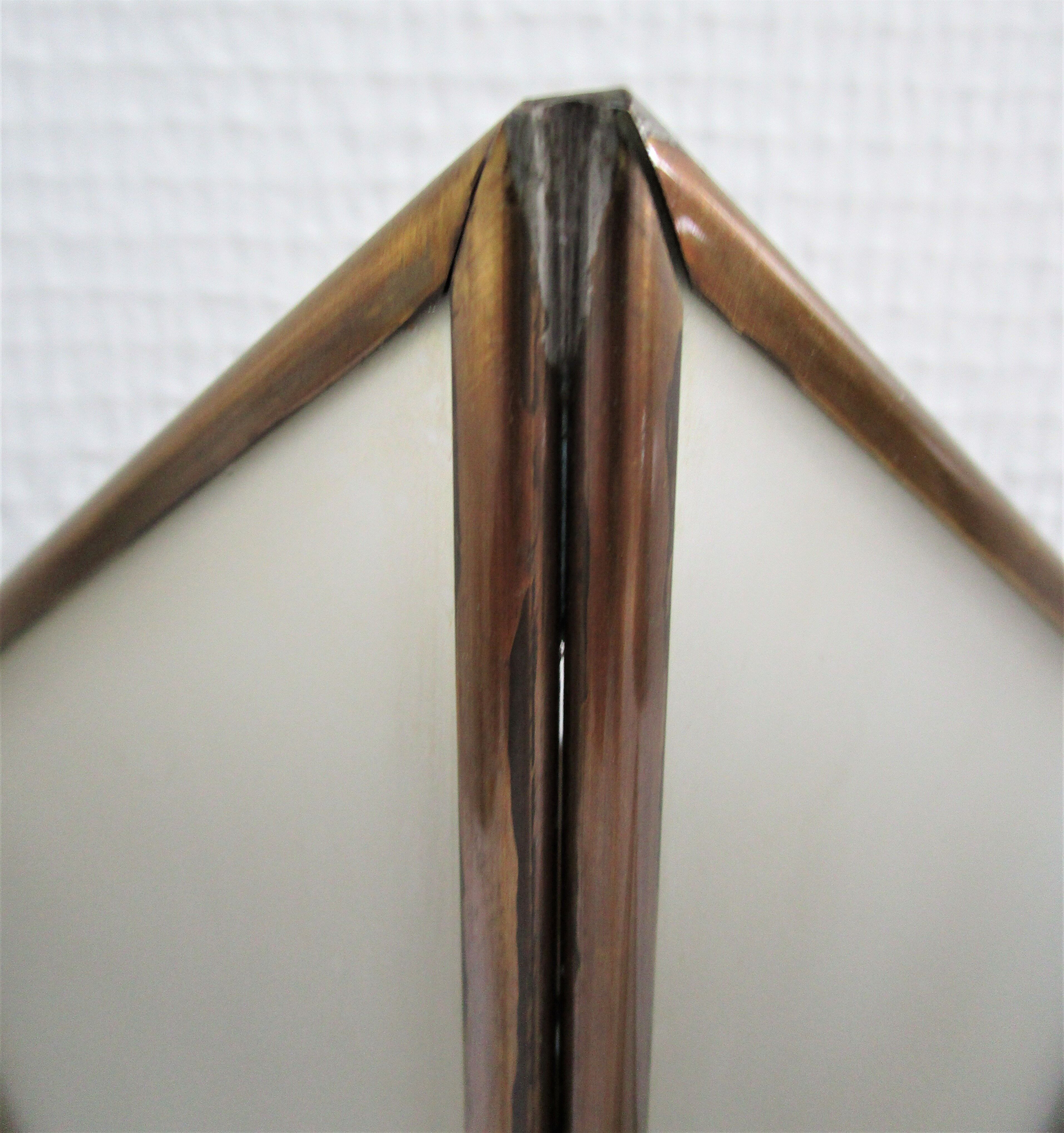 Paire d'appliques en laiton et verre design