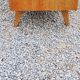 Vintage chest of drawers in golden blond oak legs compass and fins 3 drawers from the 50s