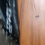 Miroir rectangulaire contours en pin à retaper