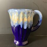 Ceramic pitcher enamels blue