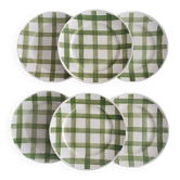Lot de 6 assiettes creuses Moulin des loups, Nappe