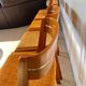 Set of 5 scandinavian chairs vintage teak and orange 70s