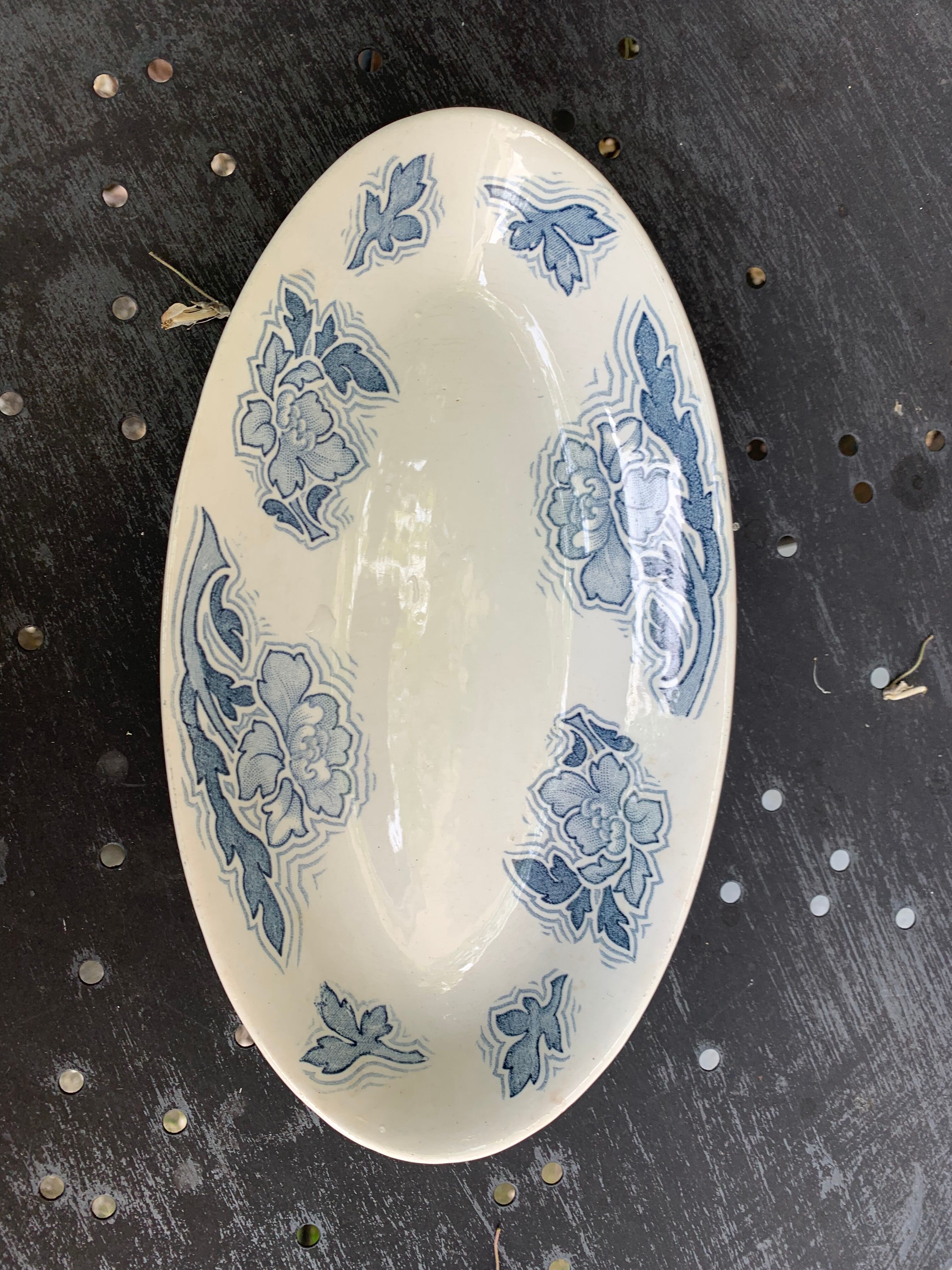 Two dishes of service model Floréal luneville K & G vintage and collector