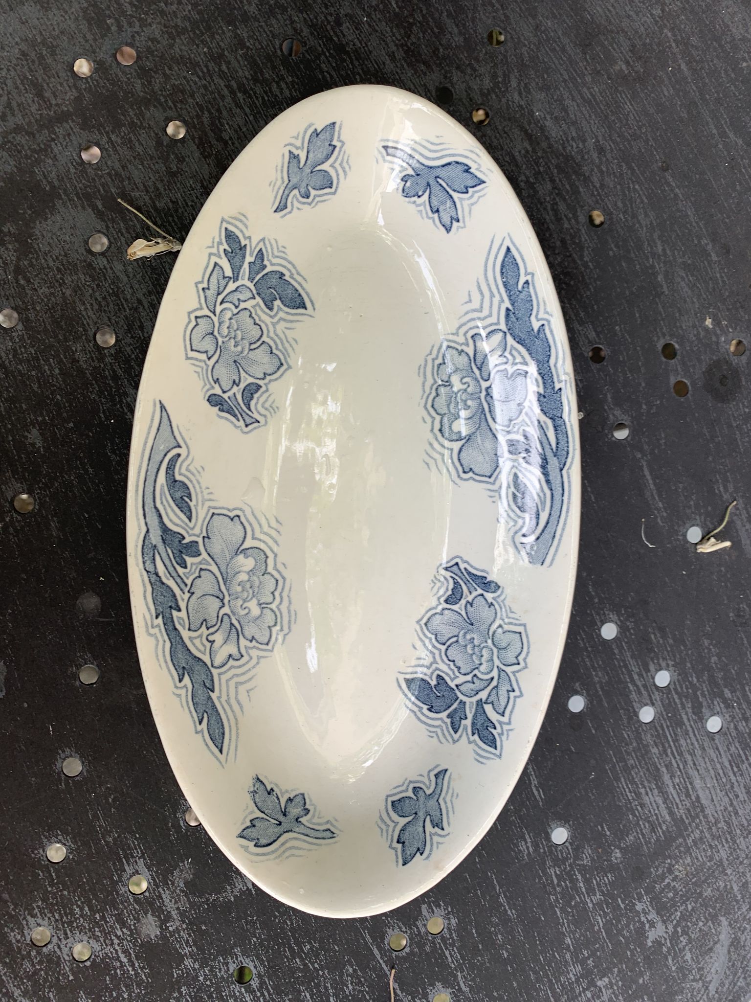Two dishes of service model Floréal luneville K & G vintage and collector