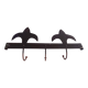 Antique French Provincial Wrought Iron Coat or Hat Rack with Fleur-de-Lis