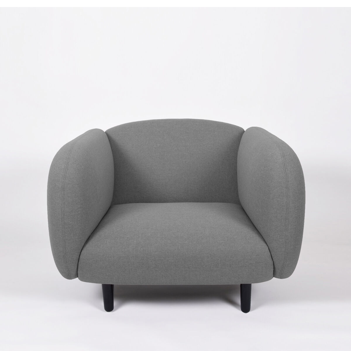 Moira armchair light grey fabrics ENO studio