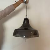 70s gray plexi pendant light