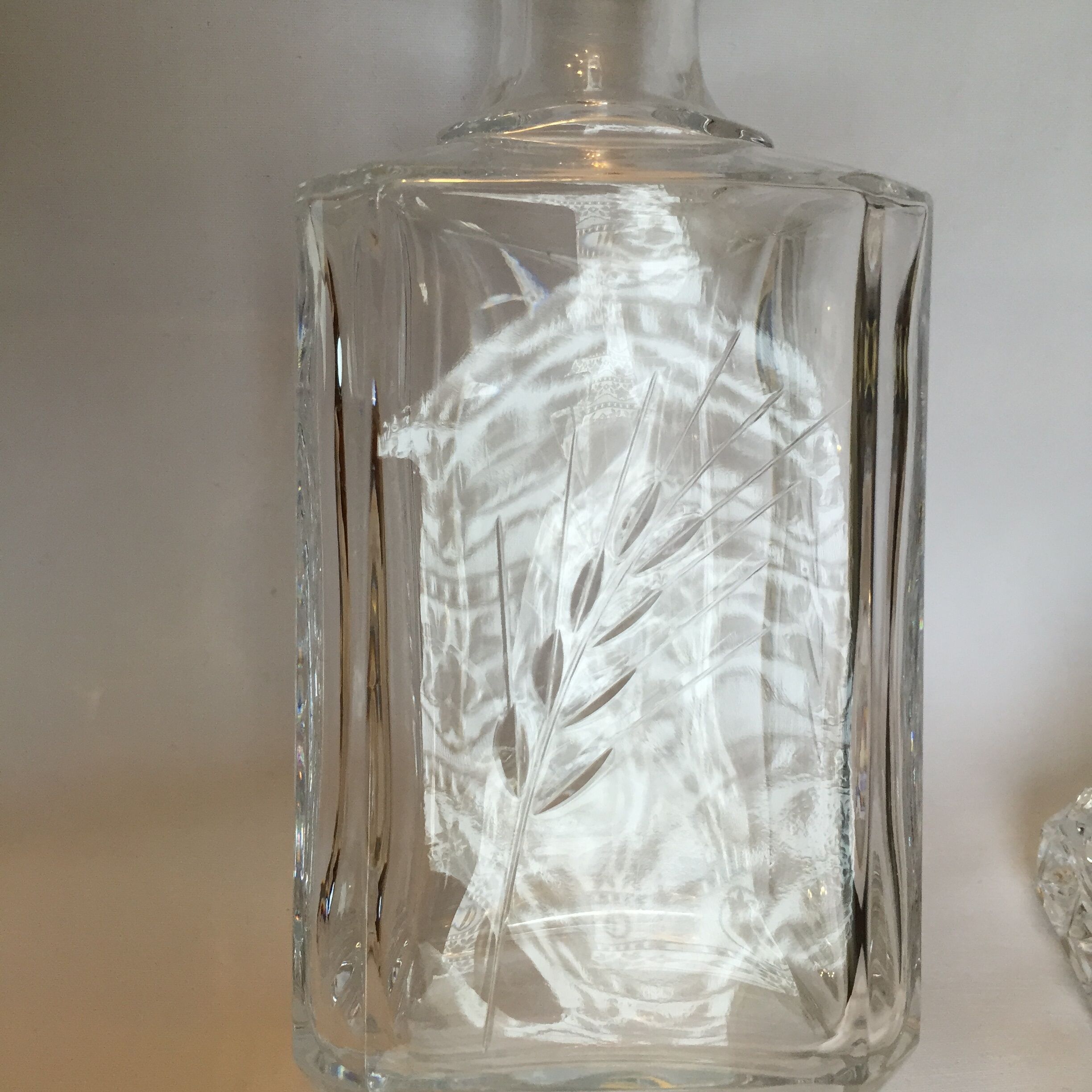 Crystal whiskey decanter