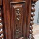Renaissance style wardrobe in richly carved solid wood, 17th century
