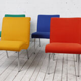 Fauteuil Vostra vert conçu par Jens Risom pour Walter Knoll