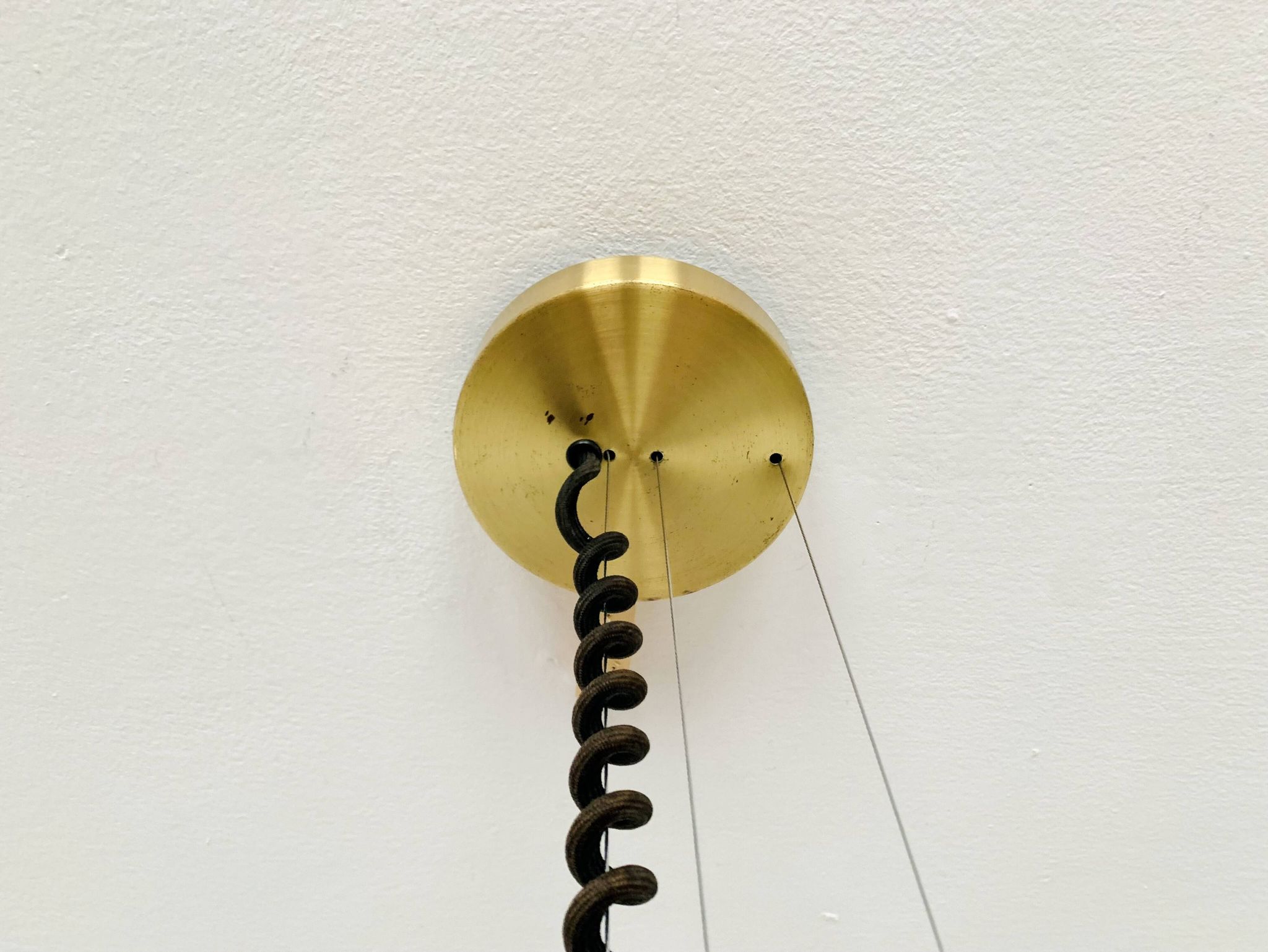 1 of 3 Adjustable Orion Glass Pendant Lamps from Staff