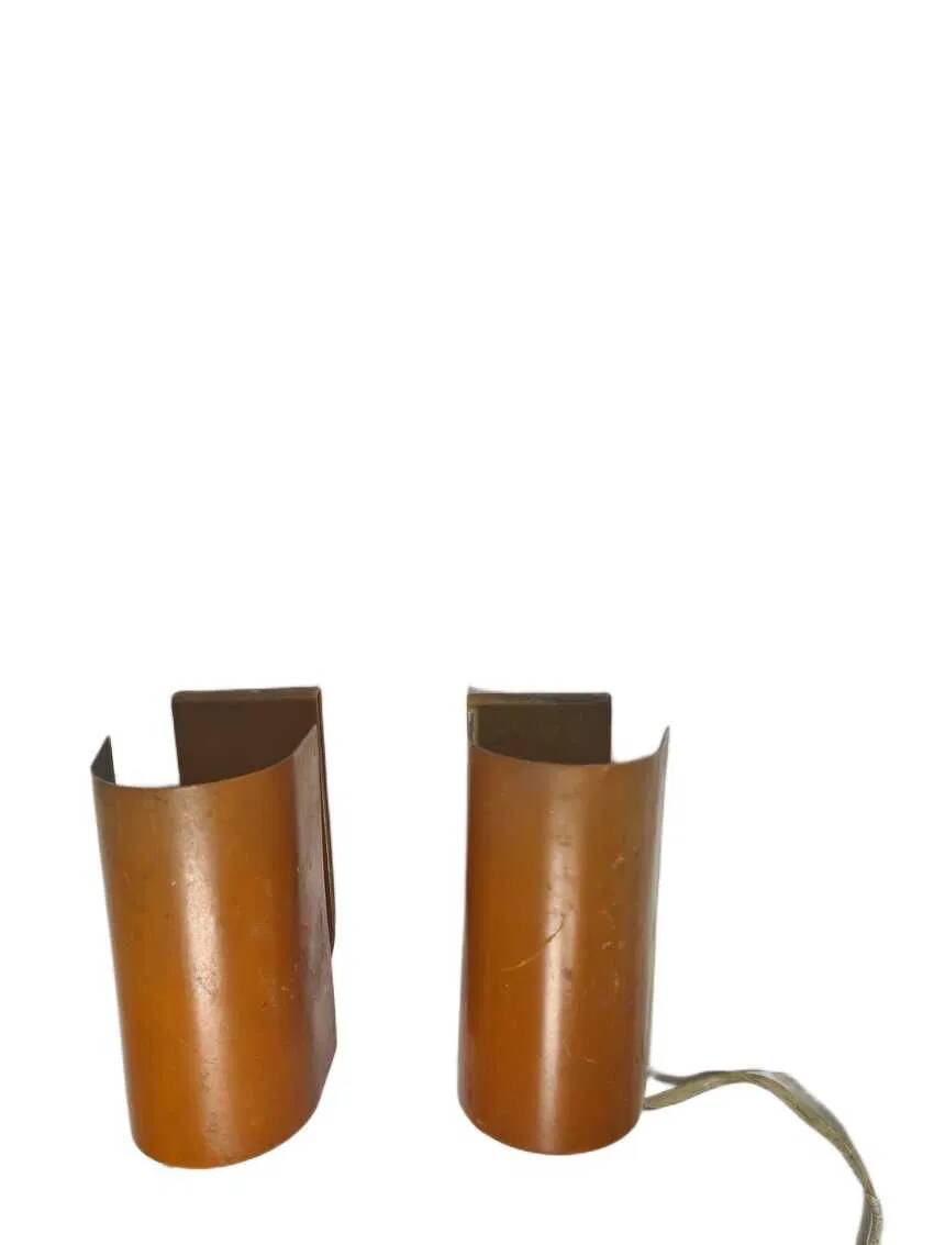 Pair of mid-century wall lamps