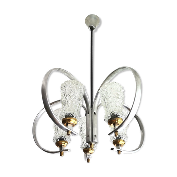 Plafonnier lustre Spoutnik vintage Space Age