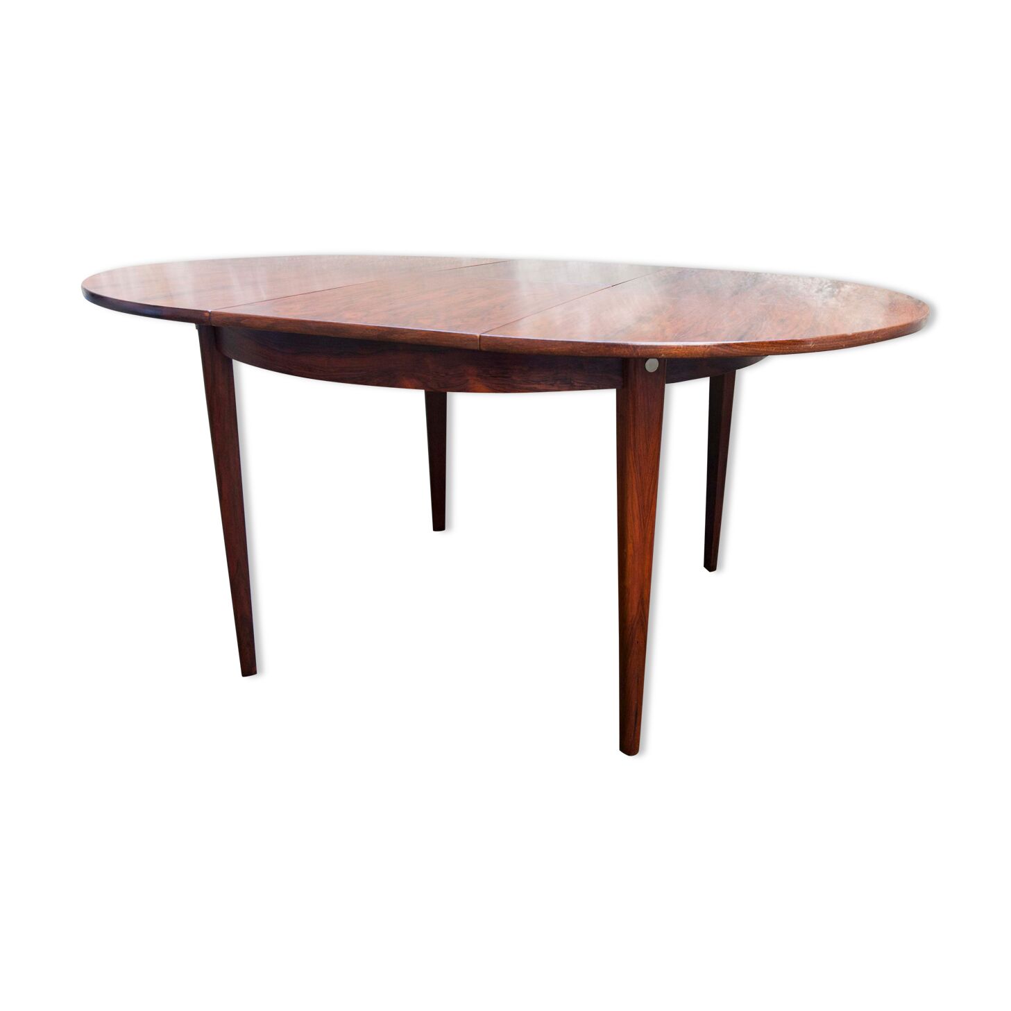 Table transformable en palissandre de rio 118cm
