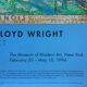 Original poster "Architect Frank Lloyd Wright" Museum of Modern Art New York 28x119cm 1994