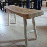 Small solid wood bench