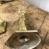 Pair of brass candlesticks