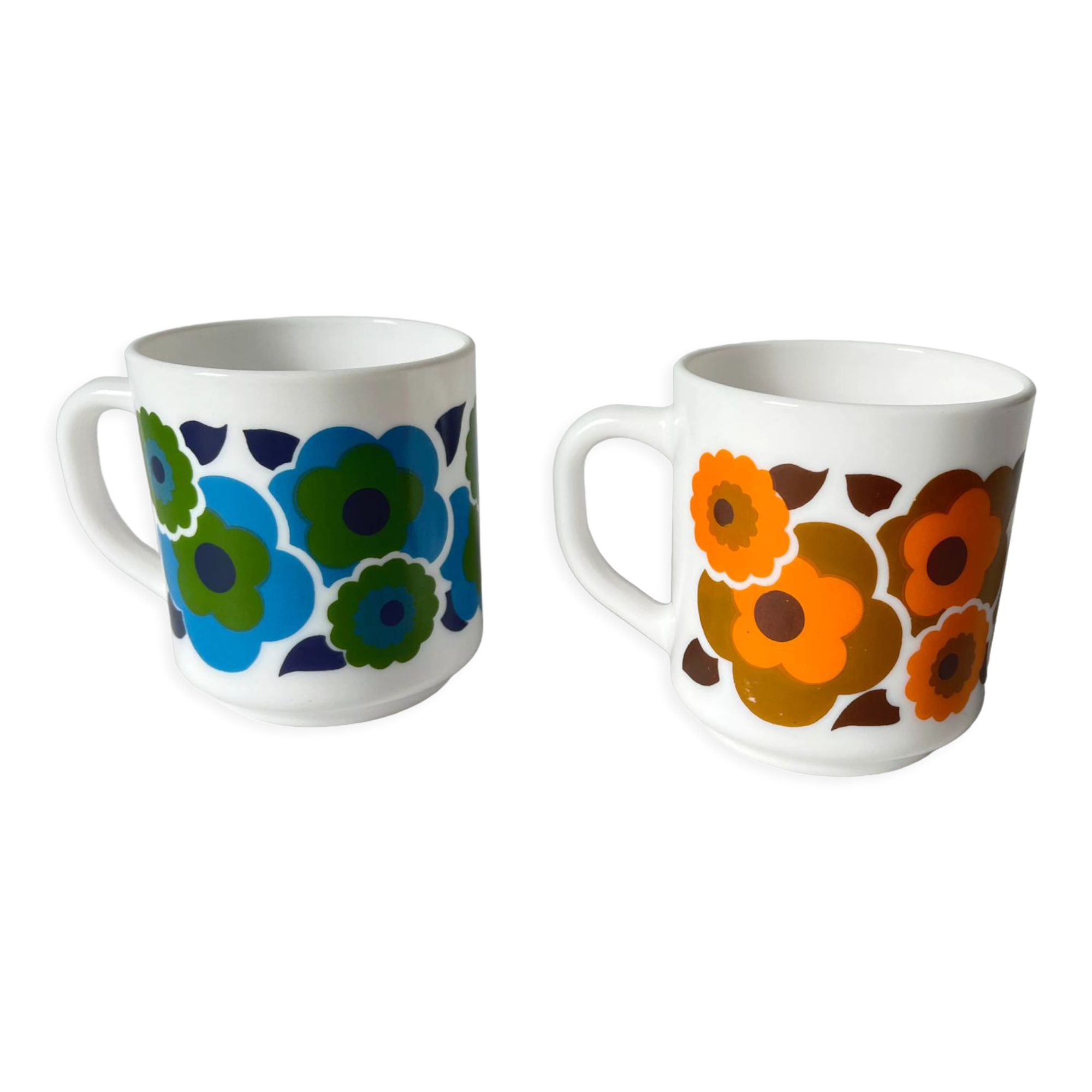 Mugs lotus Arcopal vintage