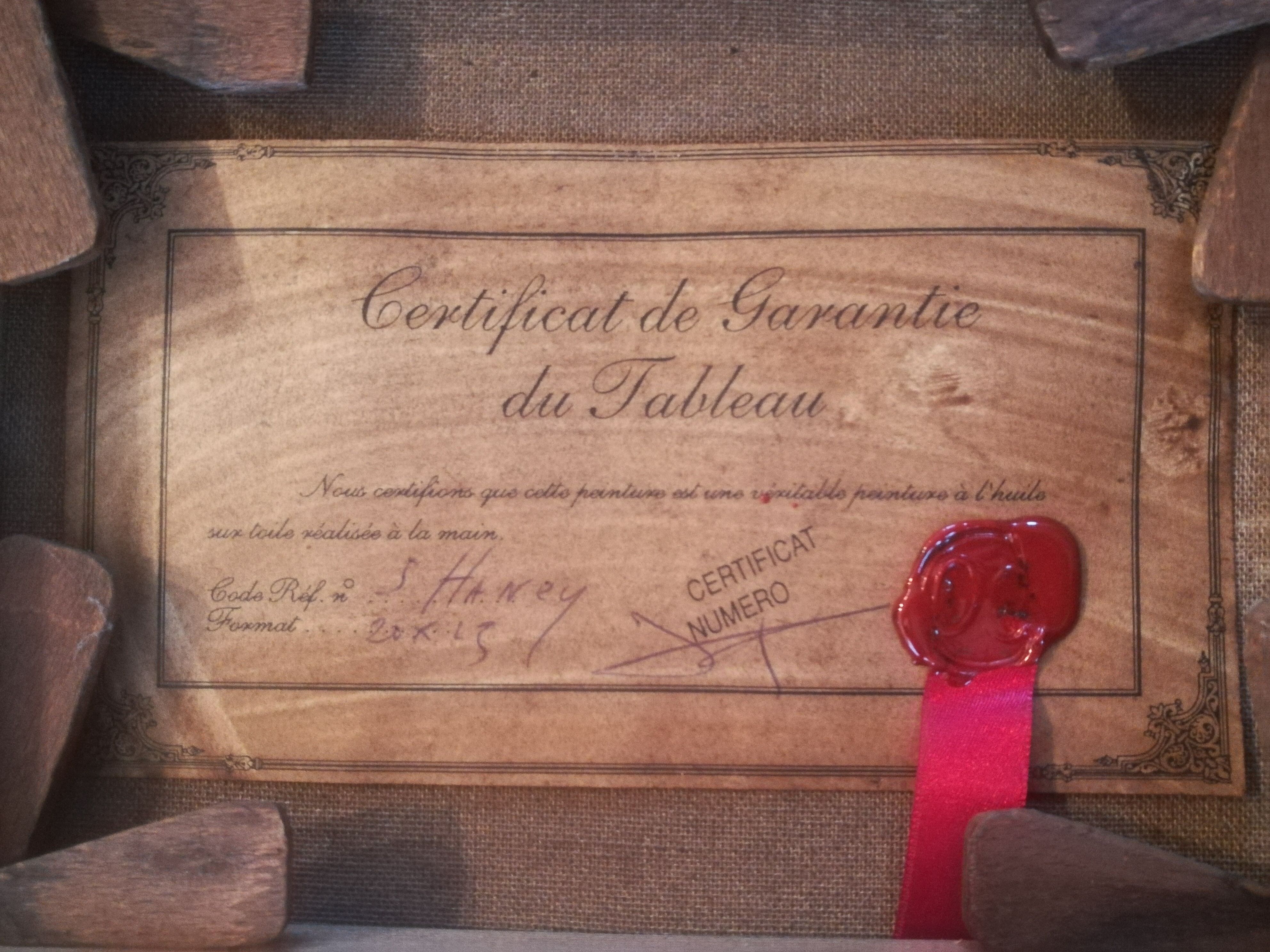 Oil on canvas signed Haney marine in gold frame