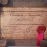 Oil on canvas signed Haney marine in gold frame