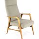 mid century vintage Fauteuil herenmodel 'Duivendrecht beige - opnieuw bekleed