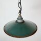 Industrial Green Enamel Light, 1950s