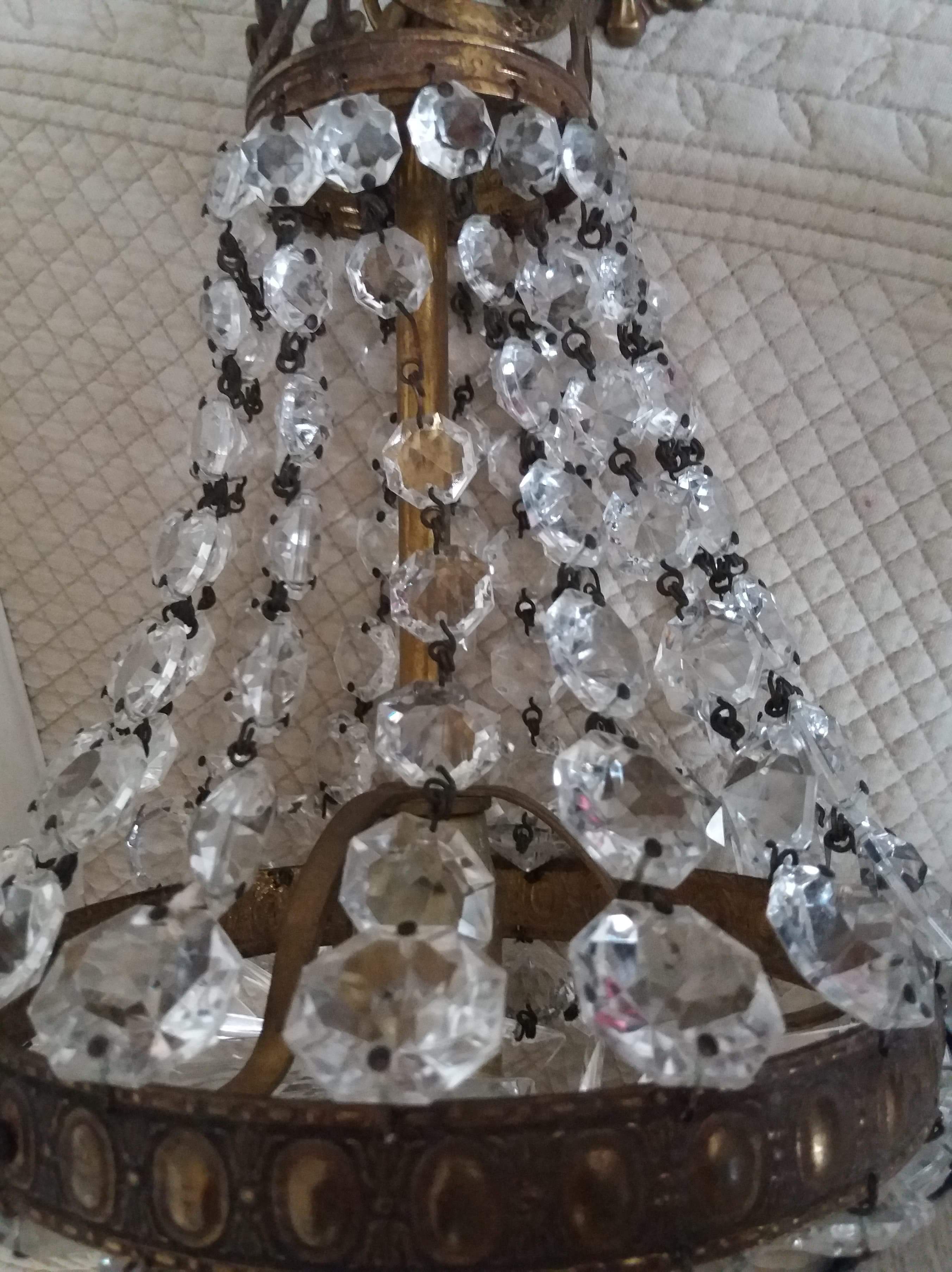 Chandelier with stamps