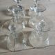 6 coupes à champagne anciennes en cristal