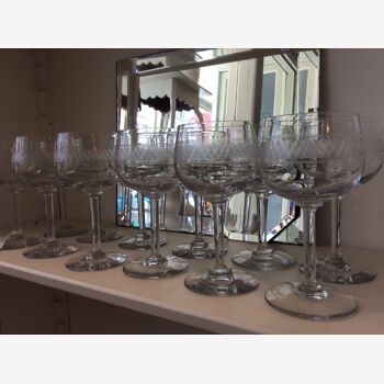 Beginning 20th wine glasses