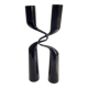 Pair of black Tango candle holders by Mikaela Dörfel for Menu