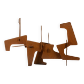 MPCEM. Abstract sculpture in corten steel. Unique piece, 2014.