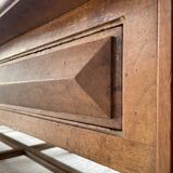 Solid walnut farmhouse castle table 1900 XXL