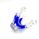 Hospodka Chřibská Crystal Bohême Blue Cobalt and Opaline Cup Circa 60