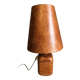 Grande lampe vintage en cuir