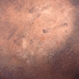 Glazed terracotta pan straight handle