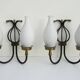 Set of 2 Italian vintage  wall light sconces in style Arredoluce/ Stilnovo