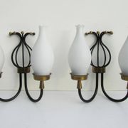 Set of 2 Italian vintage  wall light sconces in style Arredoluce/ Stilnovo