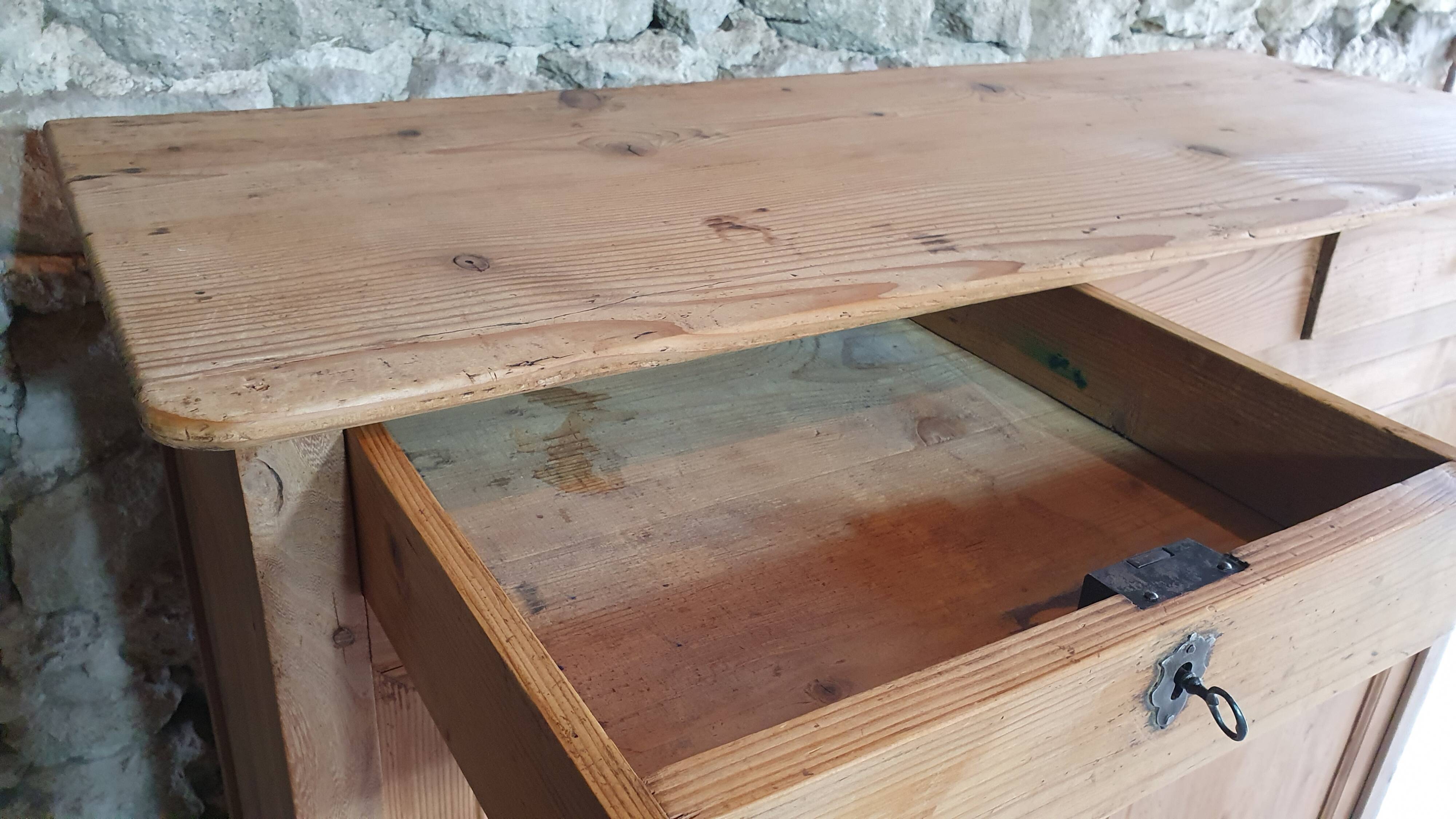 Antique pine sideboard, France