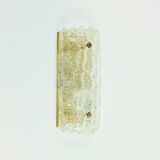 Mid Century Scandinavian Glass & Brass Wall Light by Carl Fagerlund, 1960s