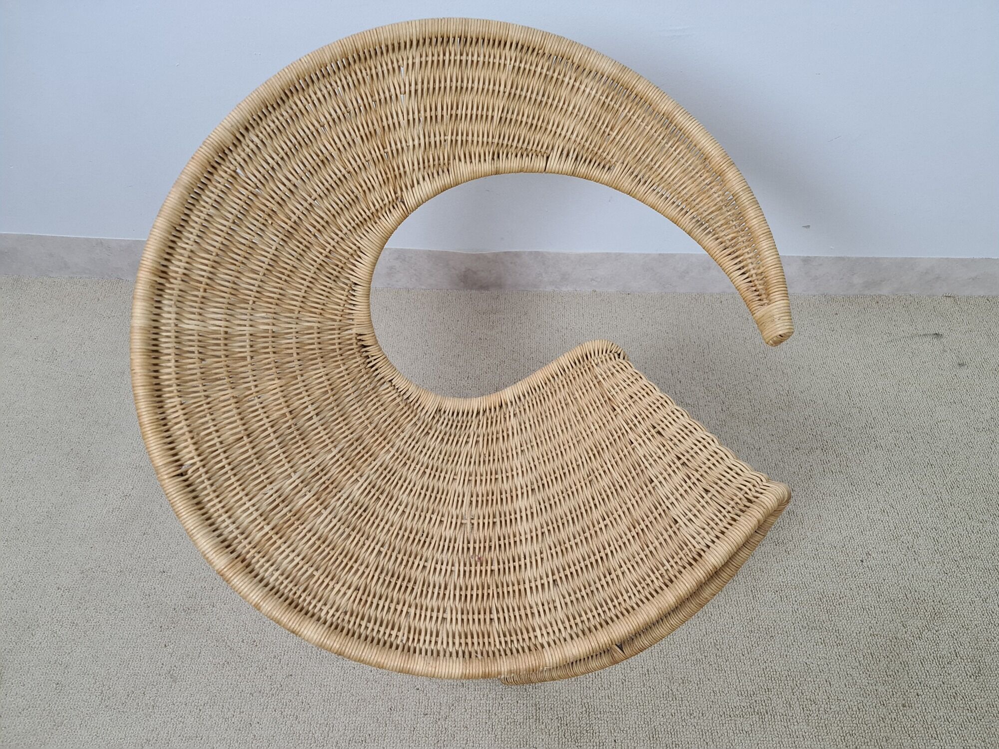 Zest wicker chair by François Liguori for the pescatore studio