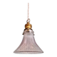Suspension/baladeuse Art Déco en verre transparent rainuré, 1920-30 