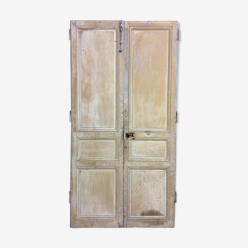 Double communication door - oak, XVIIIth century