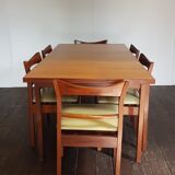Table à manger et ses 6 chaises danoises en teck
