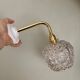 Vintage moulded glass elbow wall light