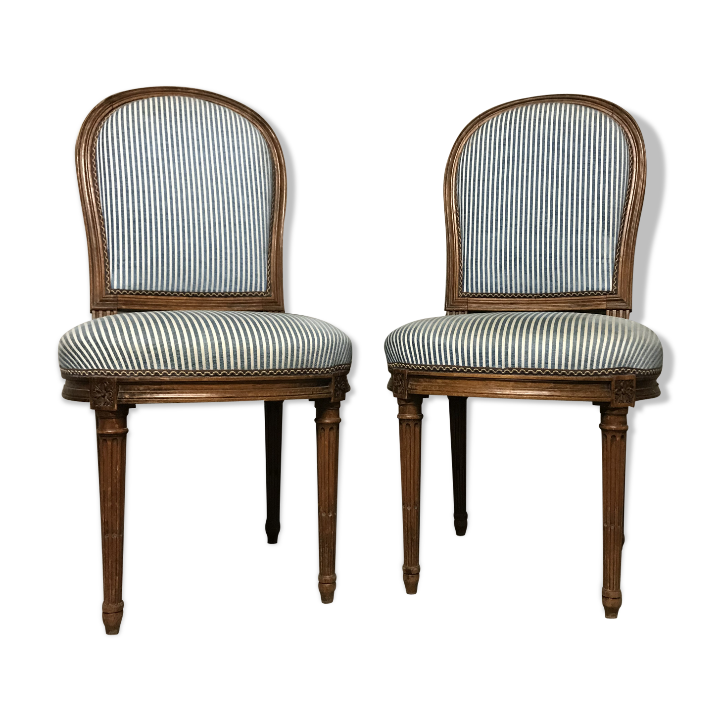Pair of Louis XVI 19th century chairs