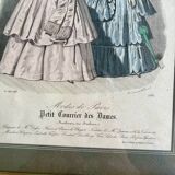 Old frames with illustrated pages Modes de Paris