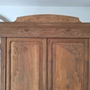 Wardrobe, oak linen cupboard from 1920.